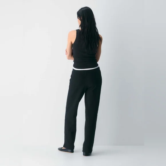 Aritzia Cozy Fleece Perfect Banded Wide Sweatpant Small NWT - Picture 5 of 10